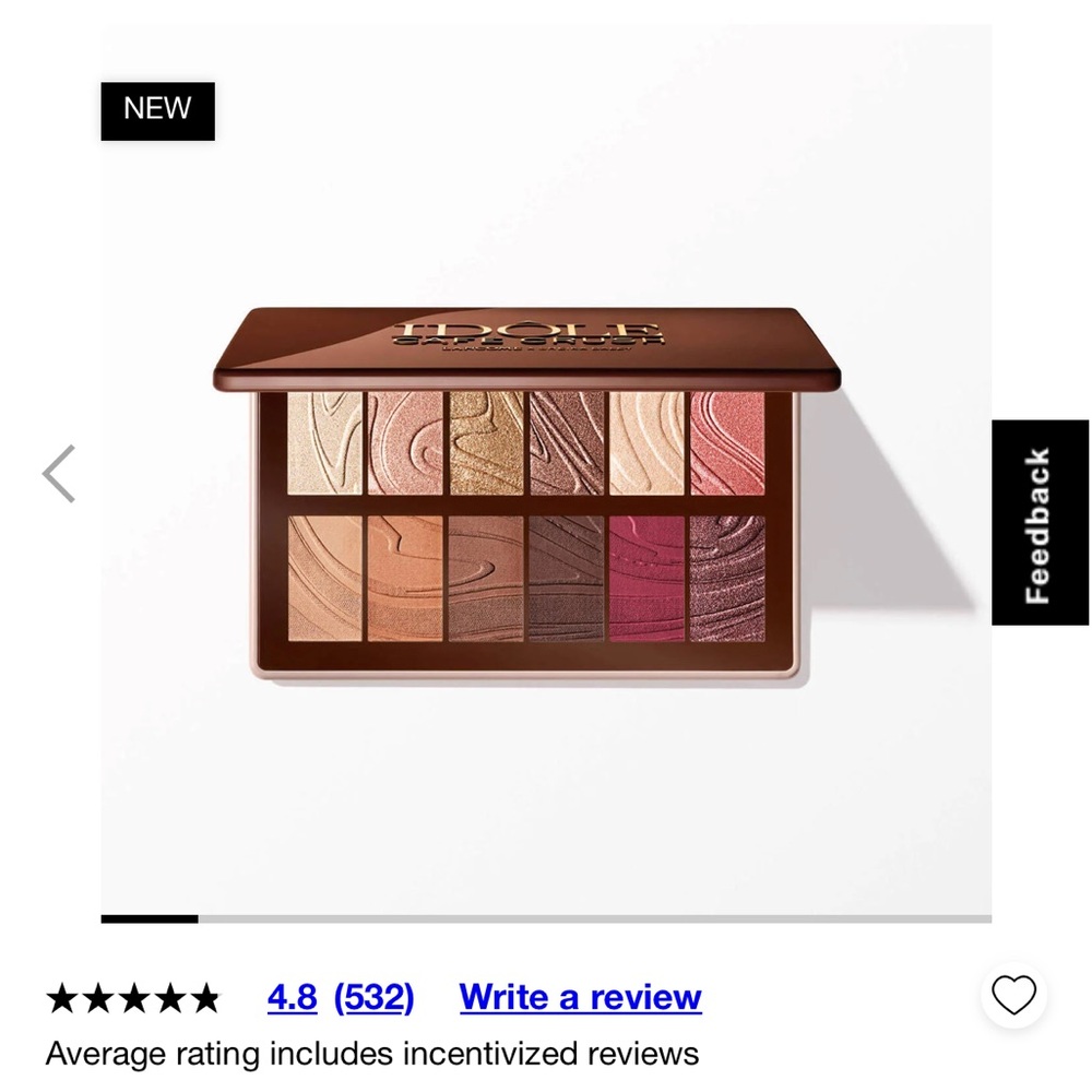 NEW LANCOME IDÔLE CAFÉ CRUSH EYESHADOW
PALETTE